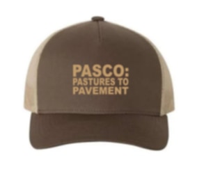 Brown and Tan Trucker Cap with Logo